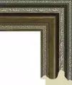 Рама багетная 80x120 для картин и зеркал, коричневая - 7 см, классическая, пластиковая, с креплением, 744-246