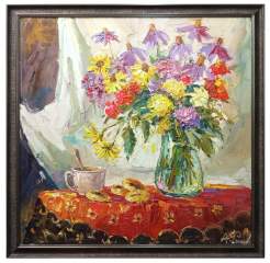 Картина. Александр Филиппов. Утро. Холст, масло. 60х60 см. Авторская живопись.