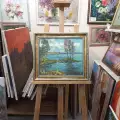 Картина. Александр Филиппов. Островок. Холст, масло. 30х35 см. Авторская живопись.