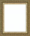 Багетная рама 25x35 для картин и зеркал, зеленая-золотая - 7,3 см, классическая, пластиковая, с креплением, 717-16
