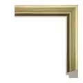 Рама багетная 40x60 для картин, золотая-коричневая - 2,5 см, классическая, пластиковая, с креплением, 722-44