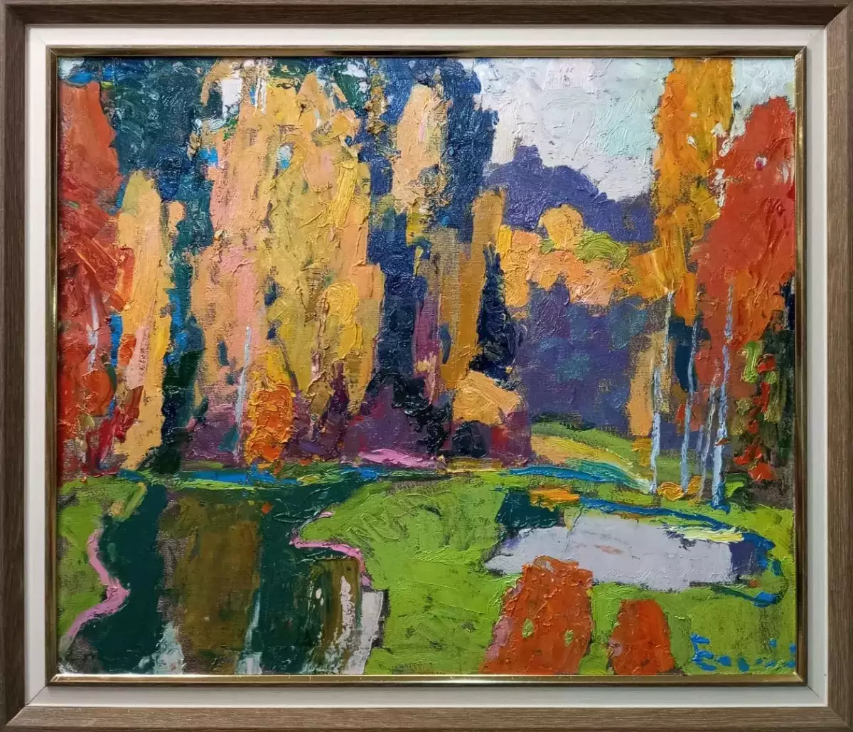 Картина. Юрий Болотов. Золото дня. Холст, масло. 50х60 см. Авторская живопись